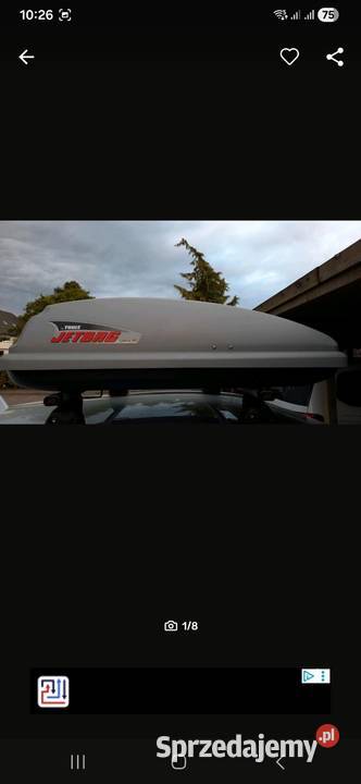 Sprzedam box dachowy JetBox by Thule 160 Rybnik