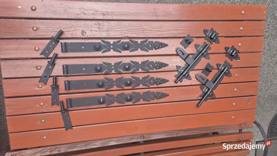 Zawias bramowy drzwiowy pasowy kuty 60 czarny do Rzeszów