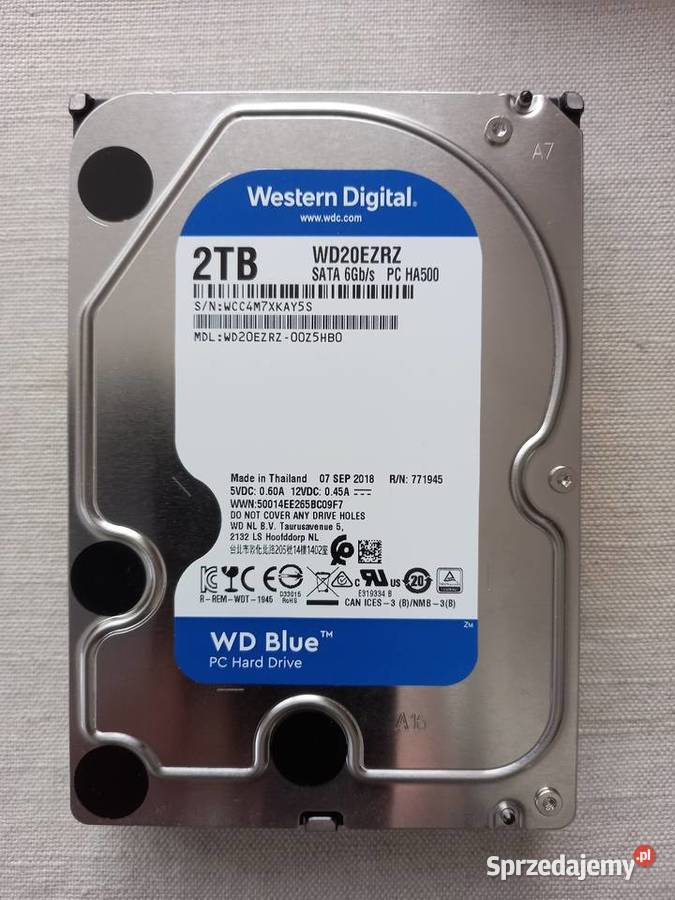 Dyski twarde HDD 2TB różne modele Tomaszów Lubelski sprzedam