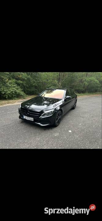 Mercedes w205 20 benzyna 211 koni skórzana tapicerka Jasień