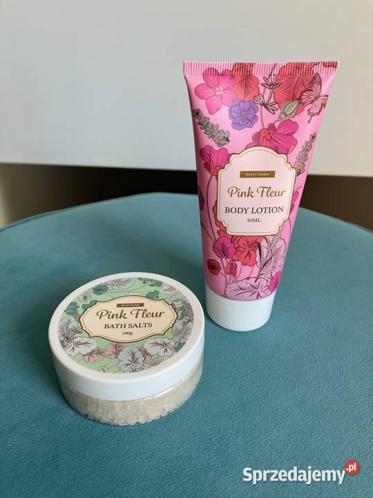 Nowy zestaw kosmetyków Pink Fleur mleczko do Nisko