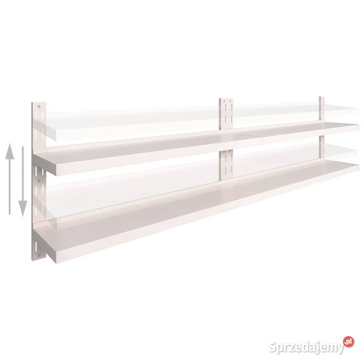 Wiszące półki ścienne 2 poziomy 2 stal 300x30 Warszawa sprzedam