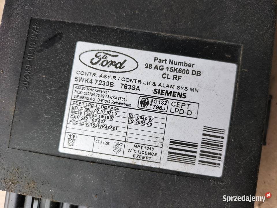 FORD MONDEO FOCUS KOMPUTER STEROWNIK MODUŁ Kamień-Kolonia