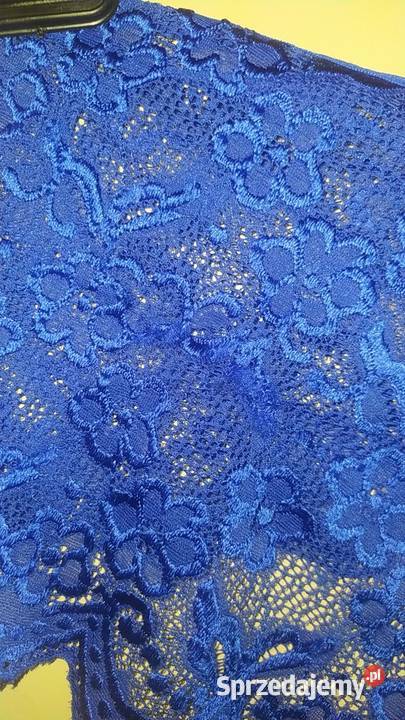 Cudne nowe niebieskie koronkowe majtki LM 50 54 wielkopolskie Ostrów Wielkopolski sprzedam