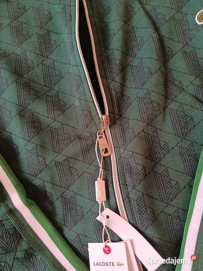 Komplet dresowy Lacoste Monogram kolor zielony Lacoste podlaskie Białystok