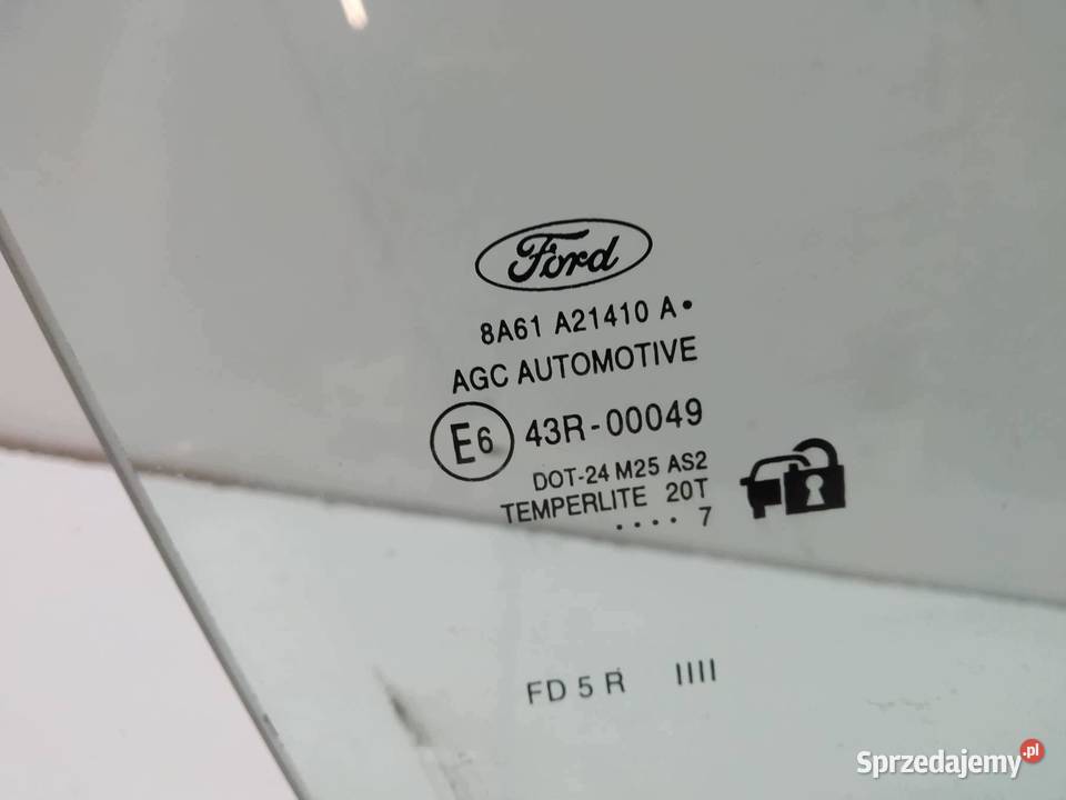 SZYBA DRZWI PRAWY PRZÓD Ford Fiesta Mk7 20082016 sprzedam