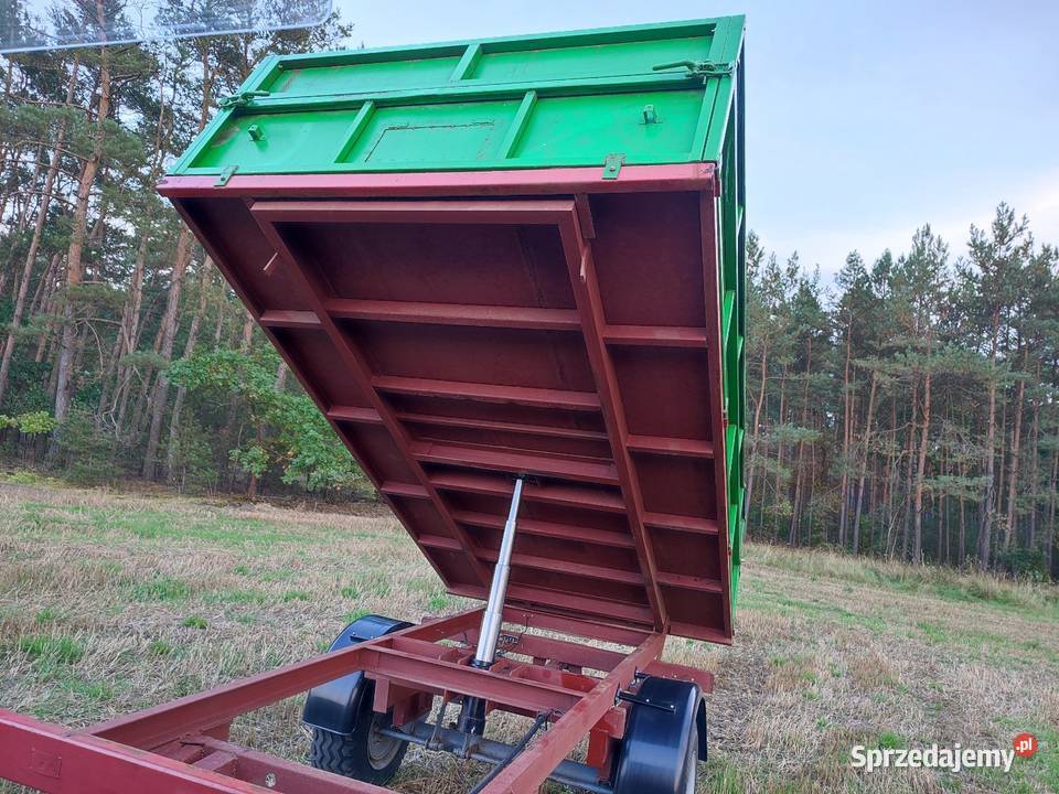 Przyczepa rolnicza jednoosiowa wywrotka nieuszkodzony sprzedam