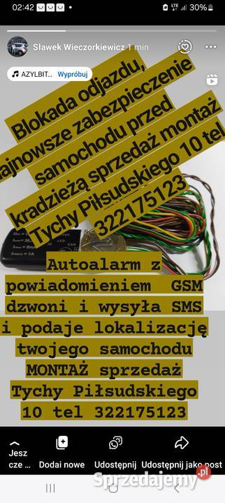 Otwarcie samochodu dorabianie naprawa kluczyka Wyposażenie elektryczne