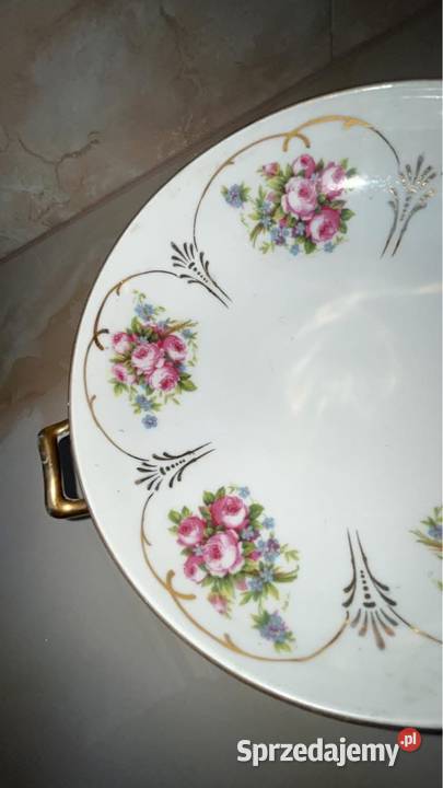 Patera różyczki w złotych kasetonach wewnątrz i Gdańsk