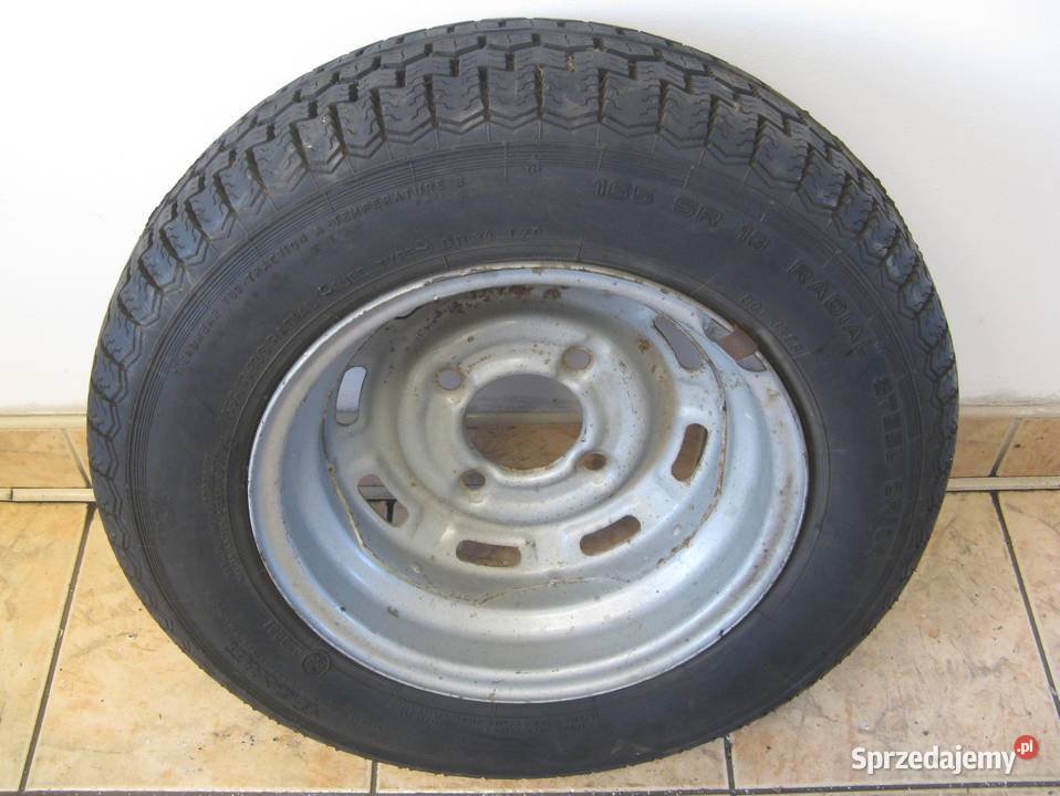 Felga 4 12Jx13 z oponą Barum 165 SR13 Made in Dąbrowa Górnicza