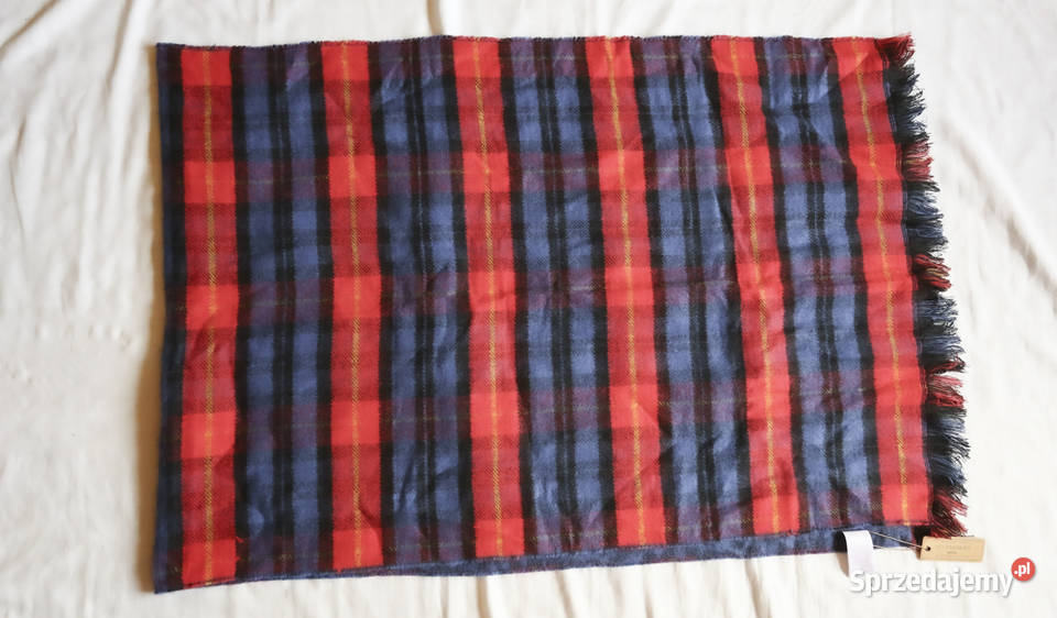 Nowy duży dwustronny szal w kratę Medicine Pozostałe Gdańsk