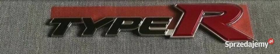 Znaczek Typer Type R przyklejany metal emblemat Słubice