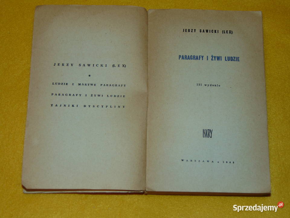 LEX paragrafy i żywi ludzie Jerzy Sawicki Lublin