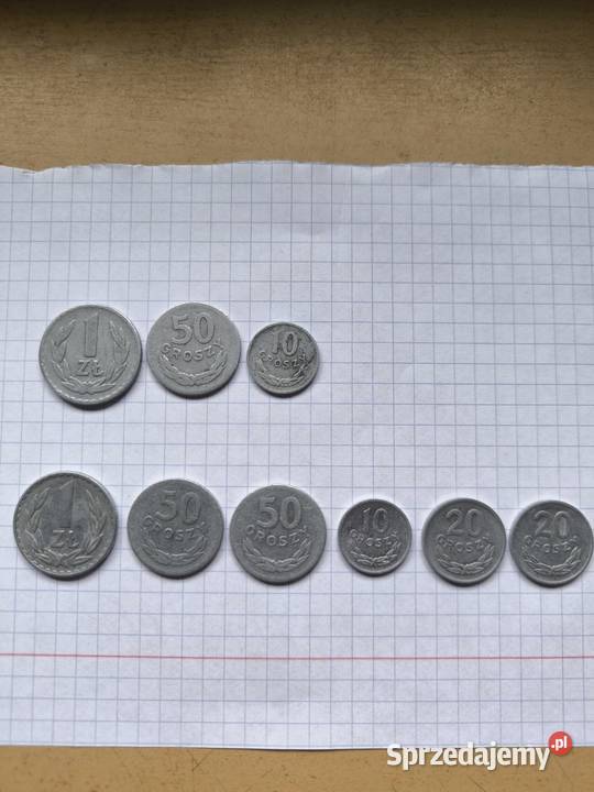 Monety okresu PRL bez znaku mennicy kilka sztuk Radomsko