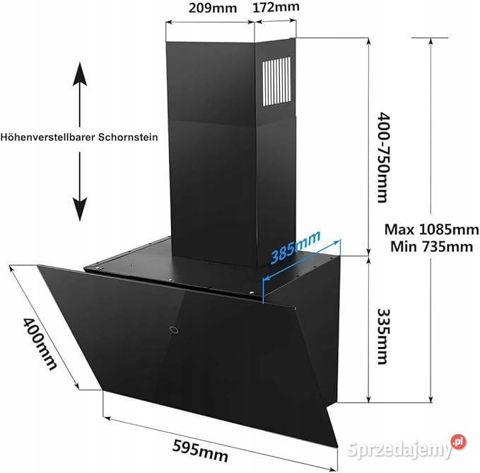 SNDOAS Okap kuchenny 60 klasa A okap kuchenny Myszyniec