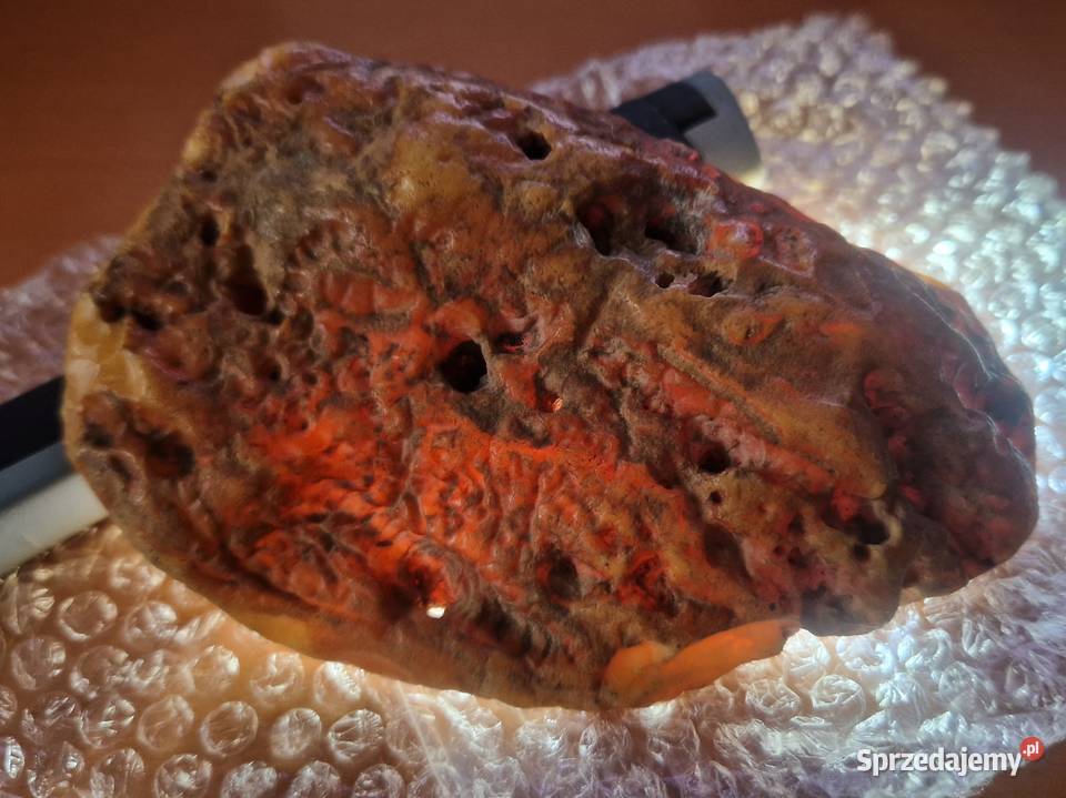 Bursztyn bałtycki 136 g wyjątkowy okaz Antyki, Sztuka, Kolekcje Warszawa