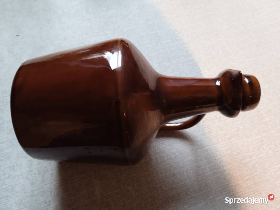 Duża ceramiczna karafka ZMO Jaroszów z lat 70ych Koźminek