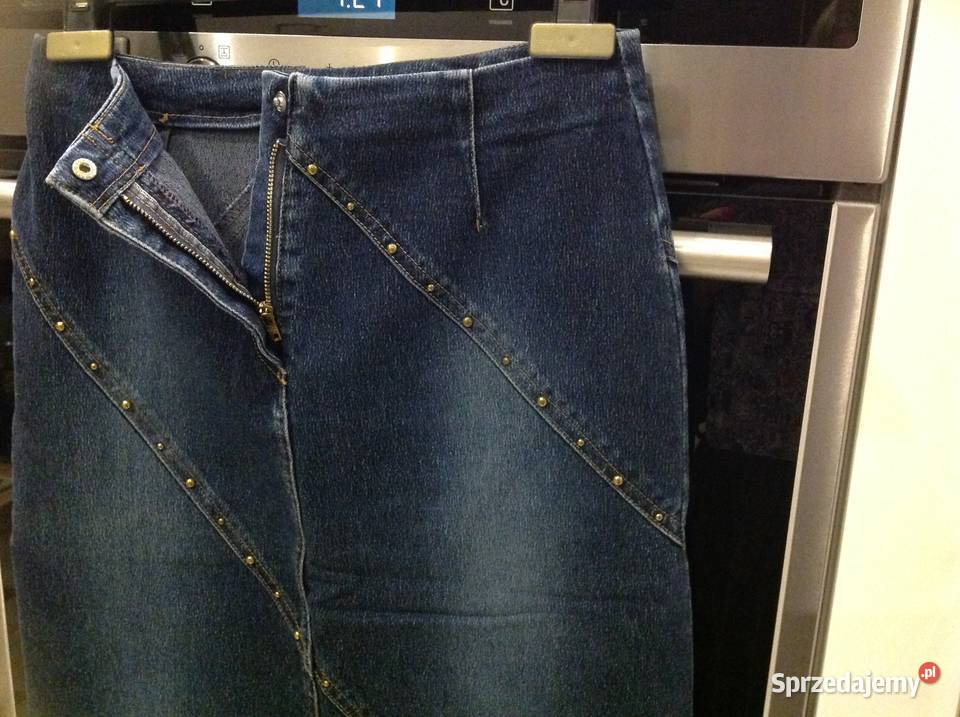 Spódnica Spódniczka Jeans Damska CA XSS Ćwieki Nowa Sól