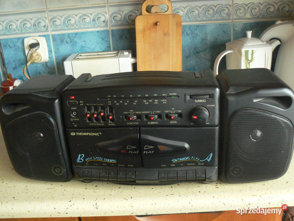 Radio magnetowid na dwie kasety THOMPSONIC