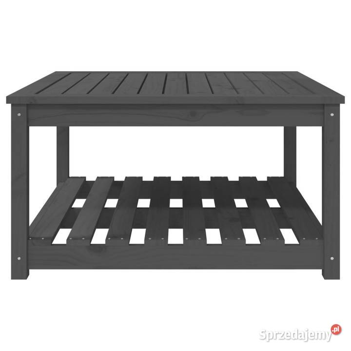 Stolik ogrodowy szary 825x825x45 lite drewno mazowieckie Warszawa