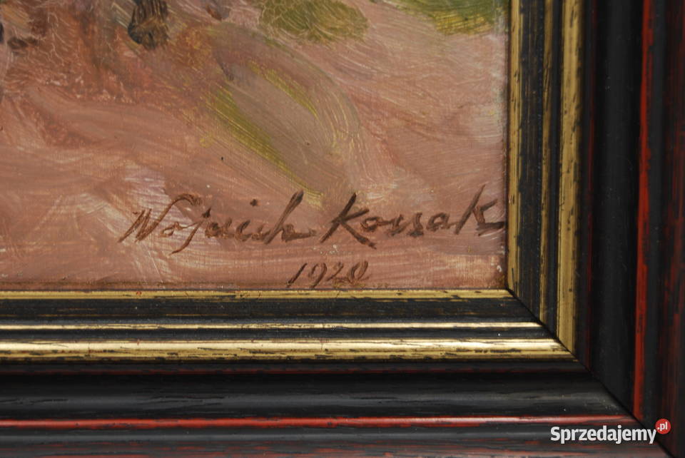 Wojciech Kossak 1856 1942 obraz Kozak i żołnierz Poznań