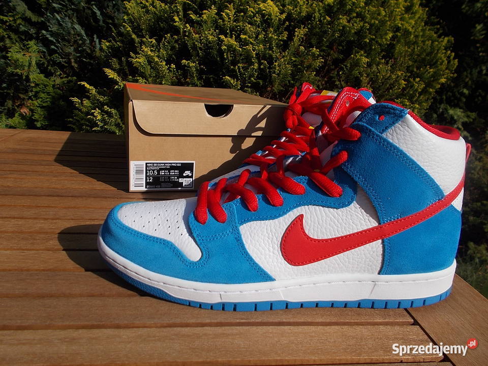 Eur445 US105 Nike SB Dunk High Doraemon Poznań