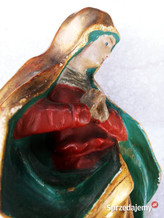 Piękna Figura Matka Boska Drewno 19 w Nowa Sól