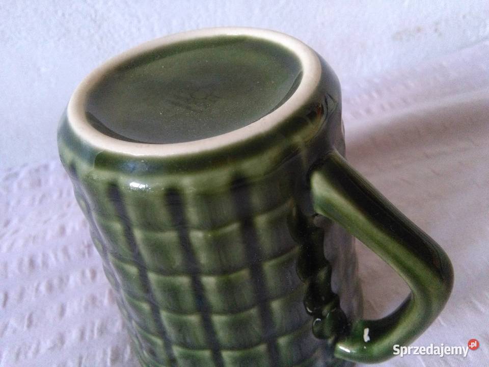 PRUSZKÓW KUBEK ZIELONY porcelit ceramika polska Warszawa