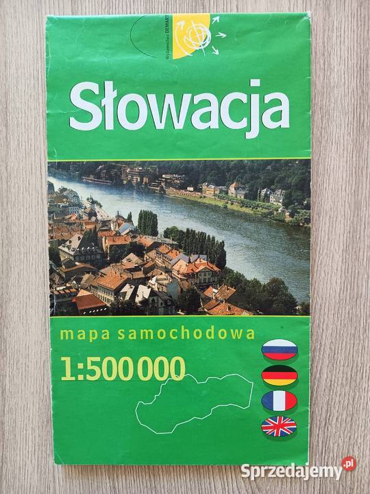 Słowacja Mapa Samochodowa drogowa 1 500 000 Kraków