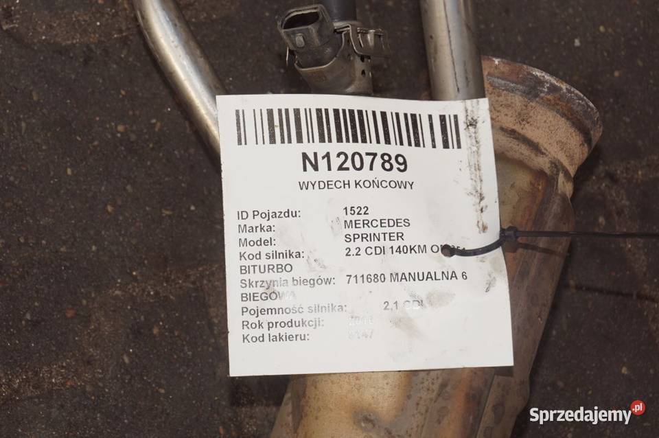 A9064902600 DPF SPRINTER W906 LIFT WYDECH Lipno sprzedam