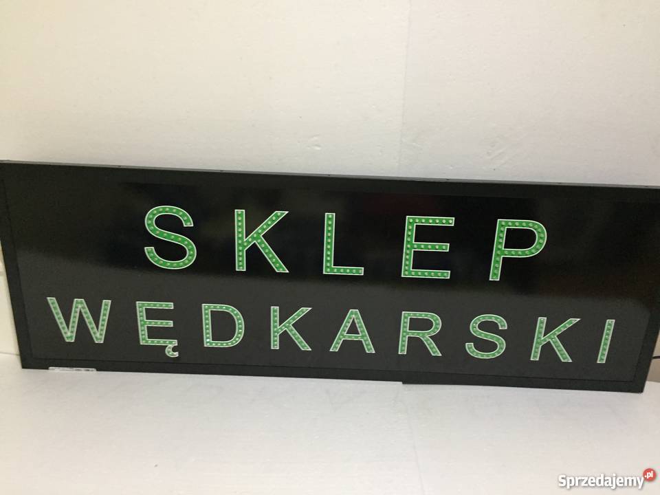 Sklep wędkarski szyld reklama LED 120x40 Sport i Wypoczynek Pomiechówek sprzedam