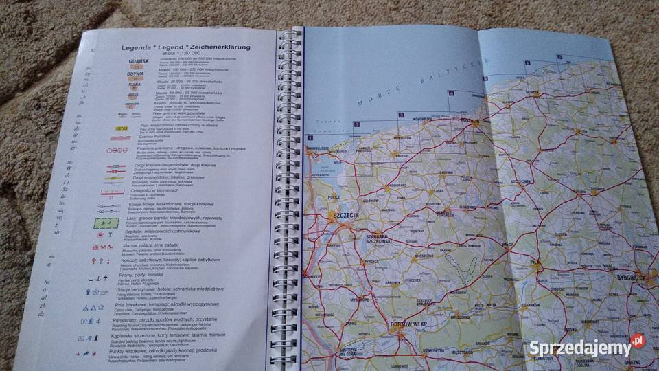 Polskie wybrzeże Bałtyku atlas turystyczno pomorskie Gdańsk