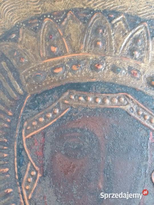 Święty obraz olej na blasze małopolskie