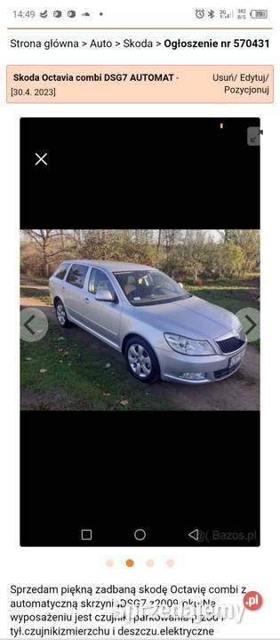Skoda Octavia Płonne sprzedam