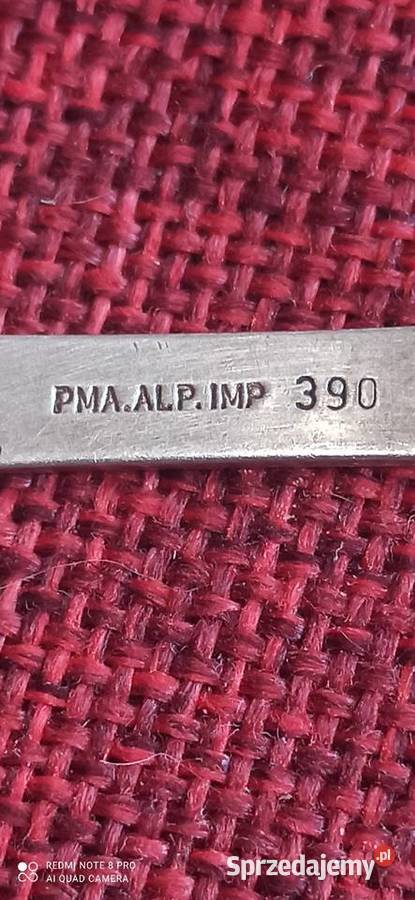 Widelec do ciasta Plater Z dzwonkiem Pma Alp Imp Porcelana i szkło pomorskie Gdańsk