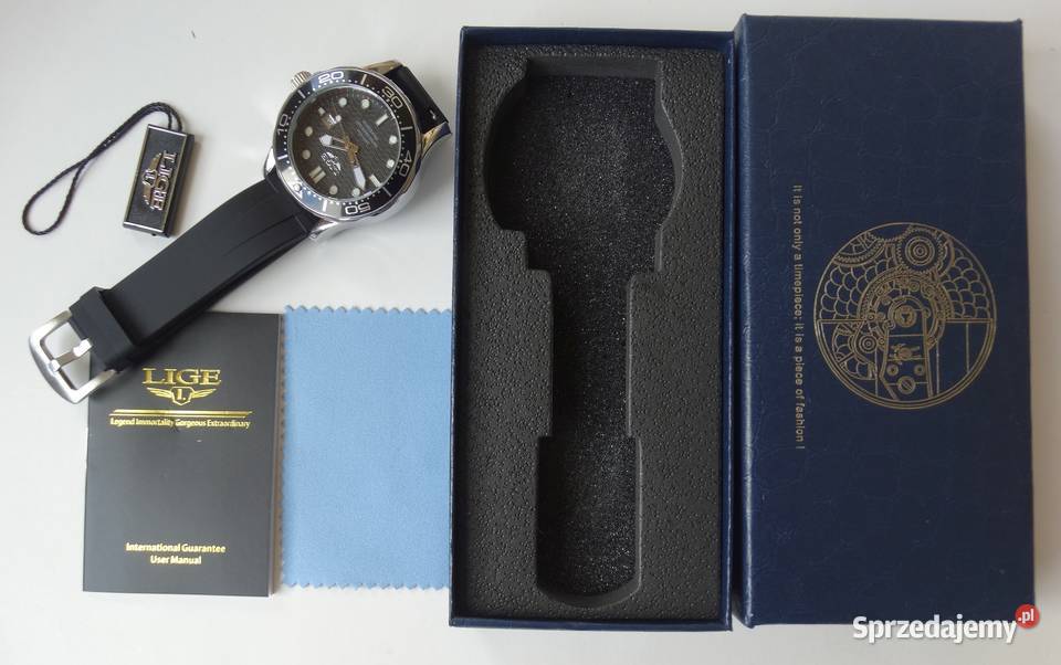 Zegarek męski sportowy Lige styl nurka Seamaster lubuskie Gorzów Wielkopolski
