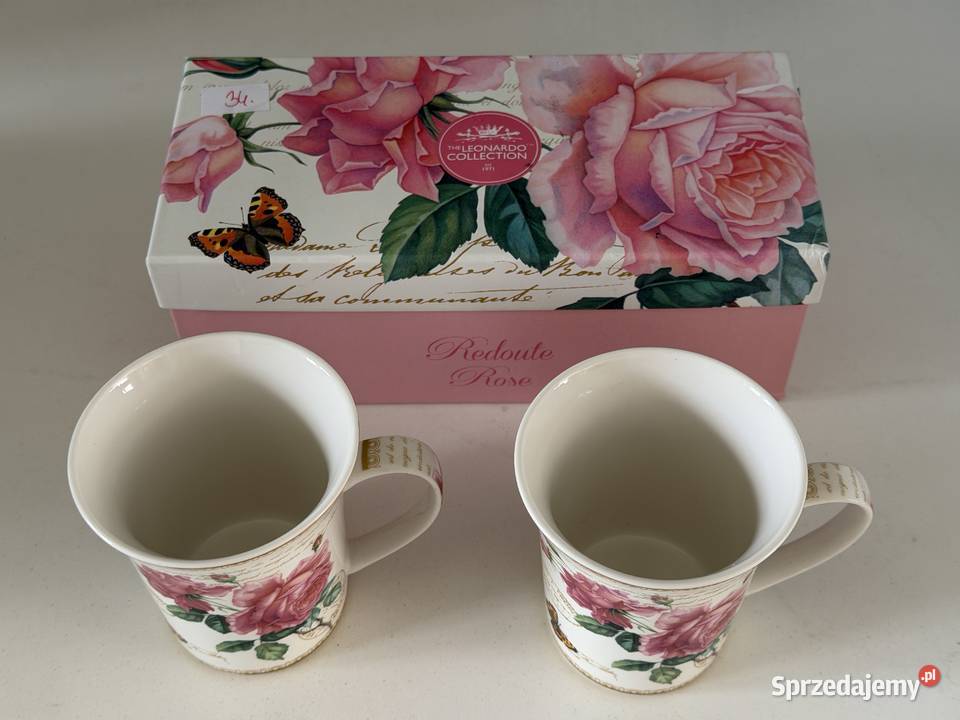 Zestaw kubki porcelanowe marki the Leonardo łódzkie Łódź