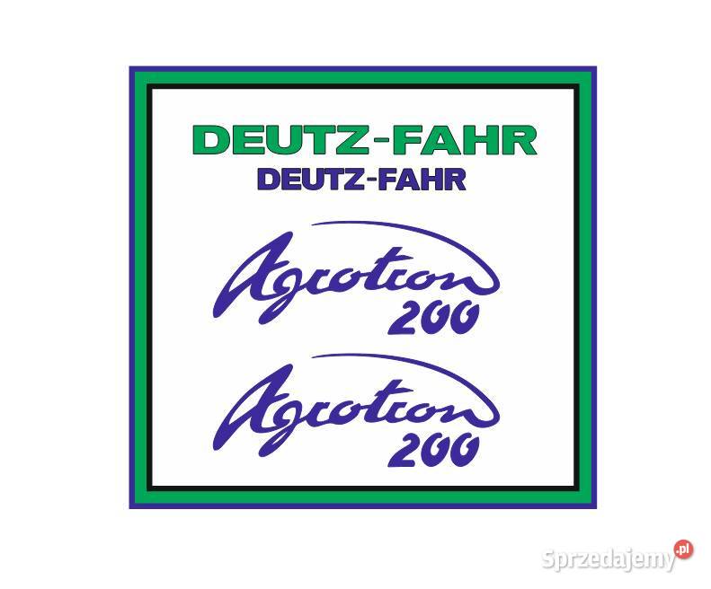 Naklejki DeutzFahr Agrotron 200 Ciągnik Traktor Ciechanów