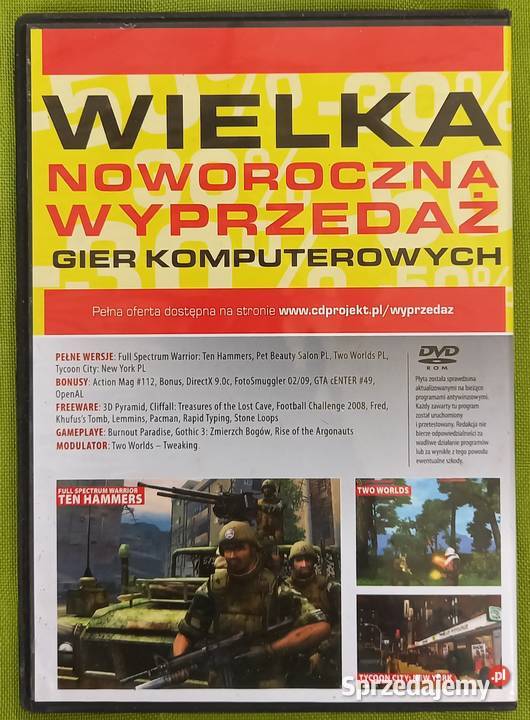 Full Spectrum Warrior Ten Hammers Two Worlds rpg mazowieckie Małkinia Górna sprzedam