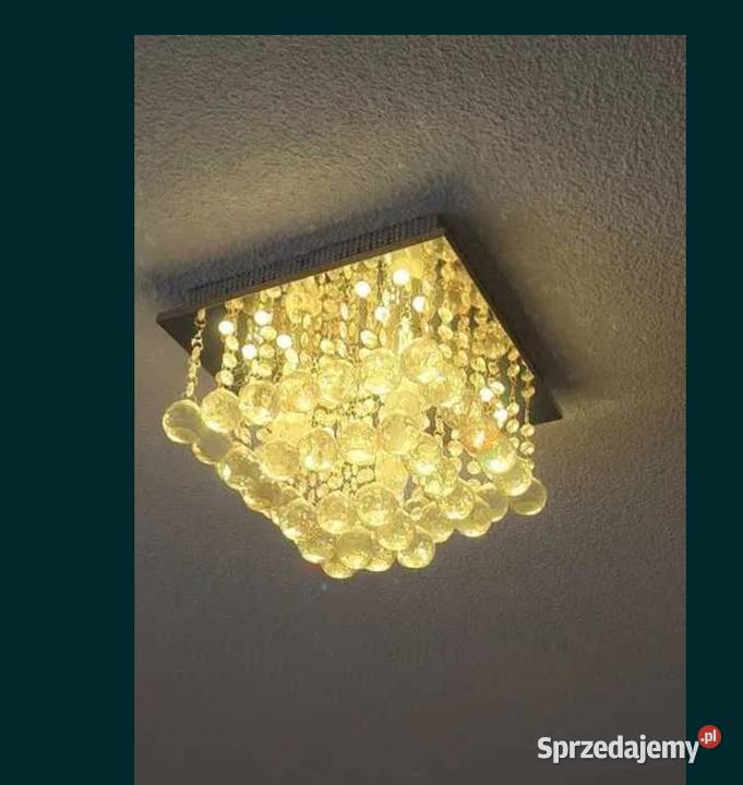 Lampa sufitowa plafon kryształowy żyrandol 33x33 wielkopolskie
