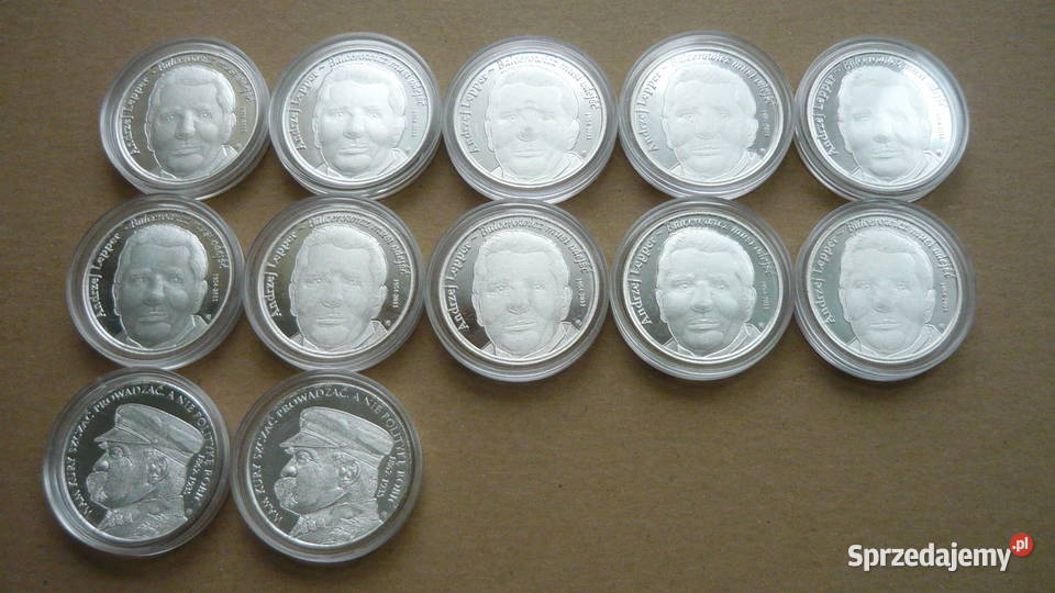 Gryphon srebro Lepper Piłsudski moneta srebrna Sokółka