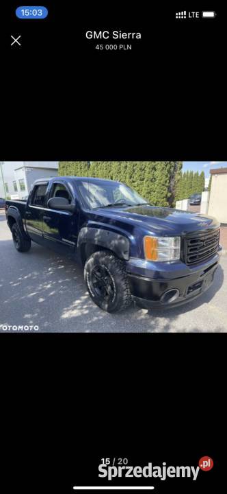 GMC Sierra nie RAM nieuszkodzony Bydgoszcz