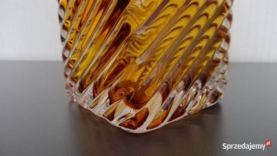 Karafka szklana grube miodowe szkło NOWA podlaskie Białystok