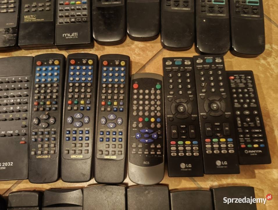 Stare piloty telewizyjne lata 90 LG Curtis i wielkopolskie Kościan