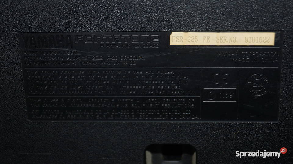 Keyboard Yamaha PSR 225 FE Mrowino