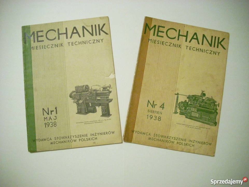 MECHANIK Miesięcznik Techniczny 1938 Nowy Sącz