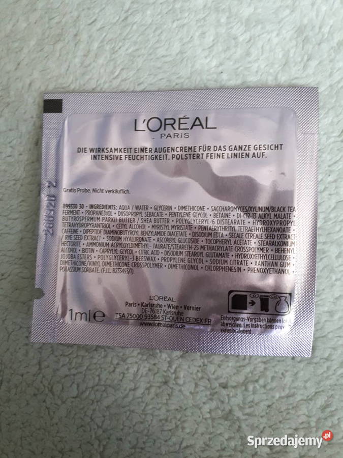 LOreal Revitalift Filler Eye Krem 10x1ml mazowieckie Pruszków