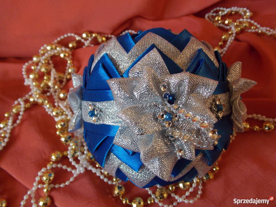 Bombki karczoch ze wstążki