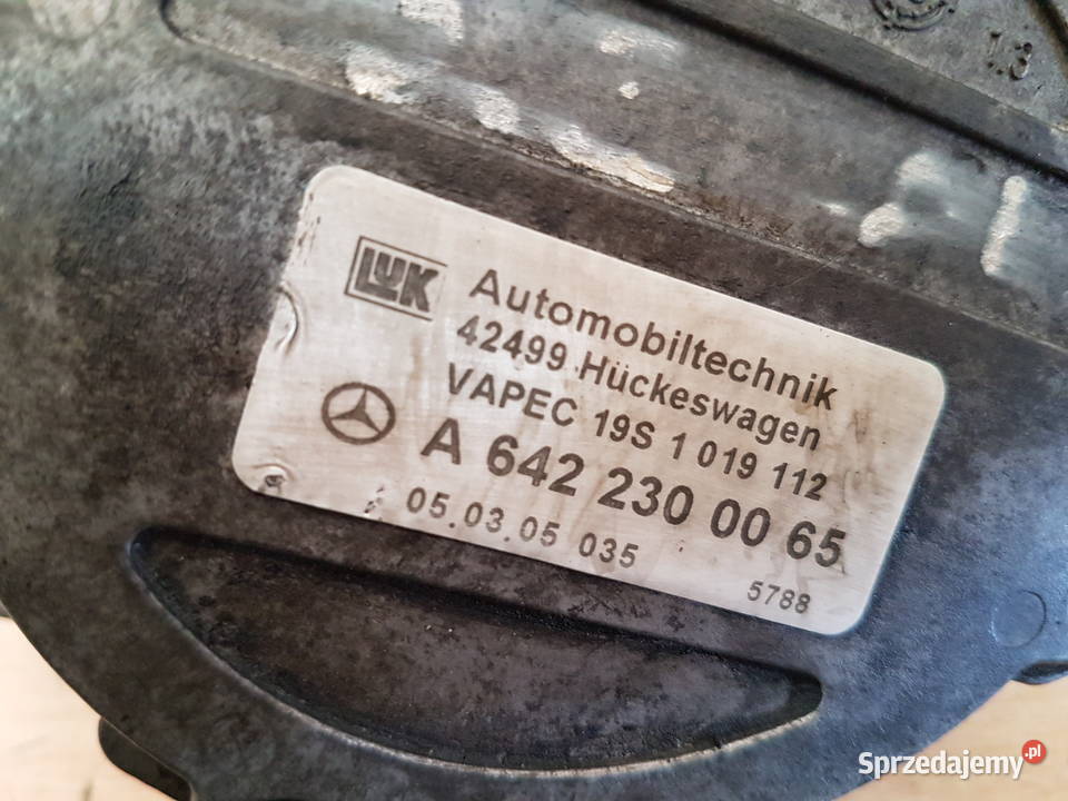 MERCEDES 30 CDI VAKUM POMPA VAKU A6422300065 Części Turek