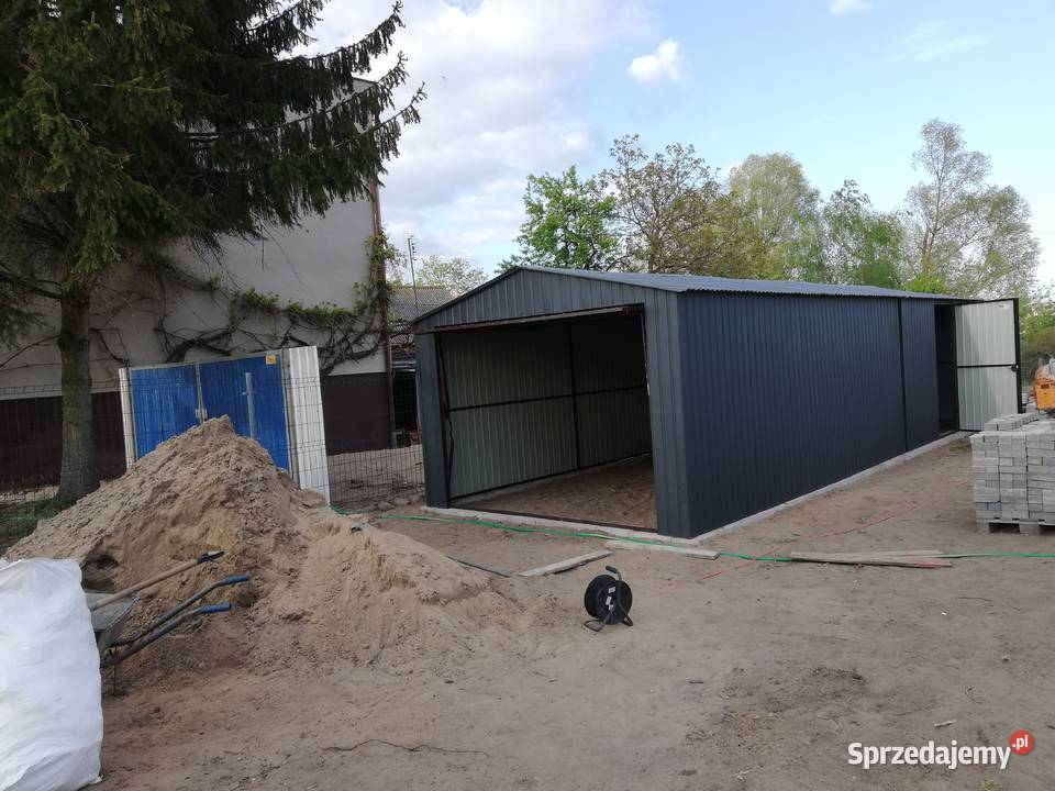 Garaż Blaszany Grafit 3x8 Magazyny Schowek Wiata Nowy Targ